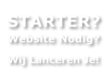 Starter - Website nodig? - Wij lanceren je!